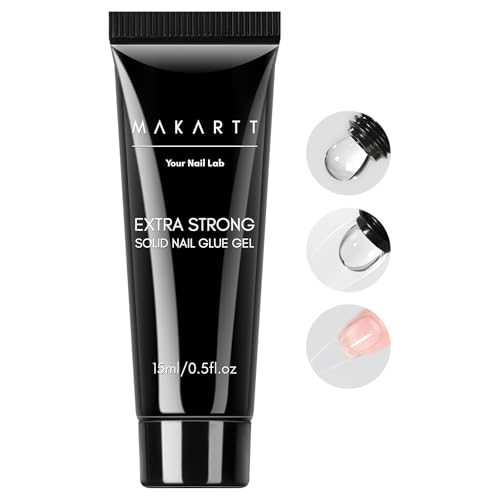 Makartt Solid Nail Glue Gel: Super Strong Nail...