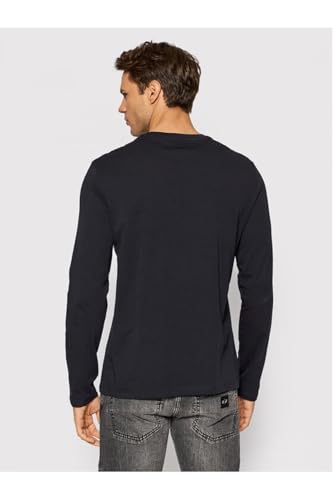 A|X Armani Exchange Para Hombre. 8NZTCHZ8H4Z1510 Camiseta Lisa Marino (M), Casual, AlgodóN, Manga Larga - 3