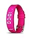 Montre d'apprentissage de la propreté e-vibra Premium - Montre vibrante silencieuse rechargeable - Montre de rappel médical pour filles/garçons - avec minuterie et 15 alarmes quotidiennes (Pink)