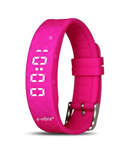 e-vibra Potty Training Watch - Rechargeable Silent Vibrating Watch - Medical Reminder Wristband - with Timer and 15 Daily Alarms (Pink) by e-vibra - Image 2