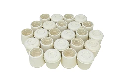 Shepherd Hardware 8755E Pontas de perna de cadeira de borracha de 2,5 cm de diâmetro interno, pacote