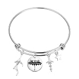 KEYCHIN Fourth Wing Bracelet Dragon Rider Bookish Gifts Should I Get The Wing Leader Jewelry Fantasy Book Lover Gifts (Wing Leader Br-S)