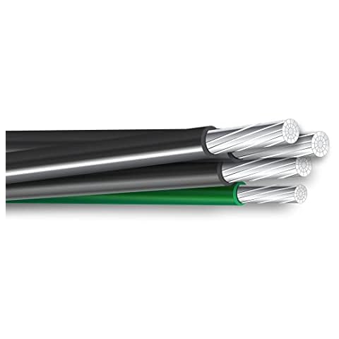 NASSAU ELECTRICAL SUPPLY 75' 4/0-4/0-2/0-4 Aluminum Mobile Home Feeder Cable 600V Cover