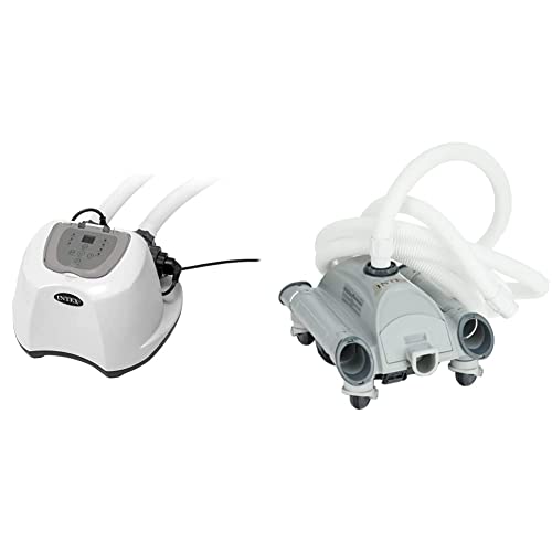 Intex sterilisateur au sel qs500 pour Piscine jusqu'à 26,5 m³ & Robot aspirateur de Fond