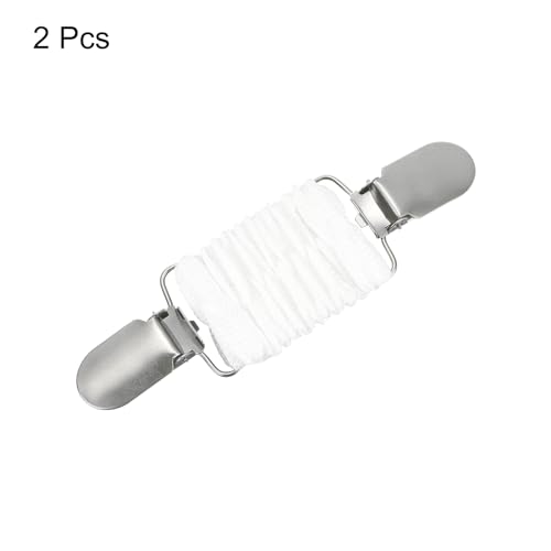 Image of uxcell Dress Cinch Clips, Sweater Clips, Shawl Cardigan Collar Clips Scarf Clip Tightener Dress Back Cinch Clip
