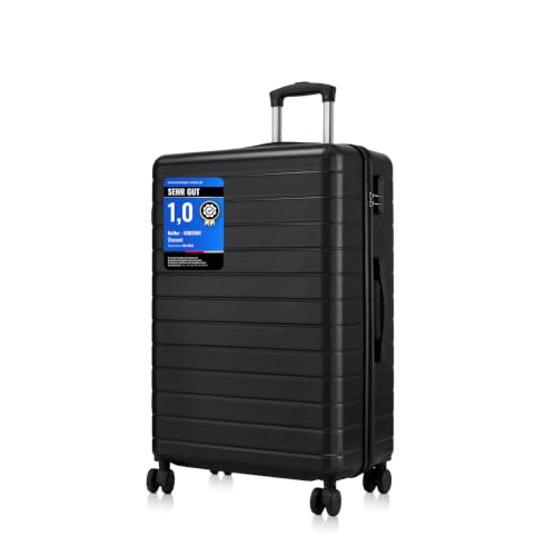 Shavont Handgepäck Koffer 55x40x20cm, Leichter ABS+PC Reisekoffer für Flugzeug, Ryanair Trolley mit 4 Rollen, Hartschalenkoffer für Eurowings, Kabinenkoffer für EasyJet und Business Reisen