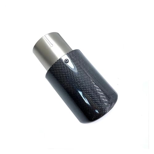 Tuyau d'échappement universel 67mm embout carbone noir brillant pour canule de silencieux auto