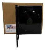USDISC Blu-ray Cases Slimline 7mm, Single 1 Disc, Glossy Black, Pack of 25
