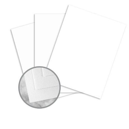 StrathmoreWriting Bright White Paper - 8 1/2 x 11 in 24 lb Writing Wove 25% Cotton 500 per Ream