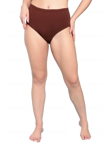 Image of Shasmi Women's Super Combed Cotton Mid Low High Rise Coverage Hipster Full Briefs Breathable with Concealed Waistband Ladies Underwear Panties (Hipster 8901)
