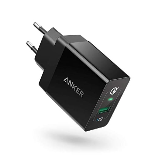 AnkerB 2013L11 Powerport+1 USB-Laddare med Quick Charge 3.0, Svart, 18 W