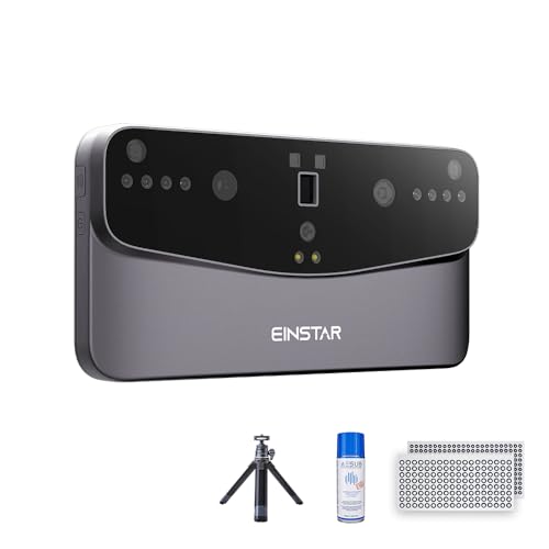 Einstar Vega 3D Scanner with Tripod, AESUB Spray, Markers Bundle Wireless All-in-one Design Two Scanning Technology Support 3D Scanning Small to Large Objects, Smooth and Stable Outdoor Scanning