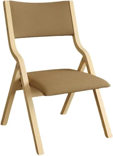 ダイニングチェア 折りたたみ椅子 背もたれ付き 木製 天然木 北欧風 組み立て不要 おしゃれ 省スペース 収納簡単 軽量 屋内/屋外兼用 (スモークグレー (ブラウン)