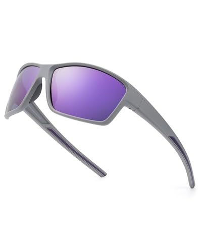 Myiaur Gafas De Sol Deportivas Polarizadas Para Mujer, Antirreflejos, Protección Uv, Gafas Deportivas Para Ciclismo, Conducción, Marco Gris Morado, L Myiaur Gafas De Sol Deportivas Polarizadas Para Mujer, Antirreflejos, Protección Uv, Gafas Deportivas Para Ciclismo, Conducción, Marco Gris Morado, L