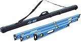 OX Tools Level Set with Case - 24, 48, 72 Inch Levels for Construction - Milled Aluminum 2ft, 4ft, 6ft Level - Juego De Niveles Construccion
