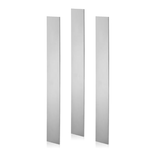PATIKIL 3 Pcs 80Crv2 Acier pour la Fabrication de Couteaux, 12" x 1-1/2" x 1/8" Barre Plate en Acier Recuit Laminée à Froid pour Tôle Pure de Bricolage Professionnelle et Amateur