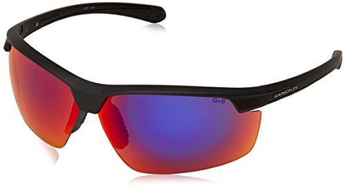 Gargoyles Men's Stakeout Wrap Sunglasses, Matte Black, 77 mm