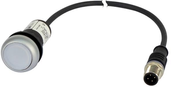 Bouton pression lumineux Eaton 185556 commutateur plat 24V M12