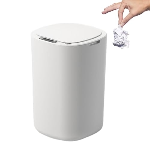 Pattumiera Con Sensore Automatico, Pattumiera Automatica, Pattumiera Senza Contatto - Pattumiera Da 12 Litri A Prova Di Odore Con Coperchio | Cestini Gettacarte Antiodore Per Cucina, Ufficio, Bagno, S
