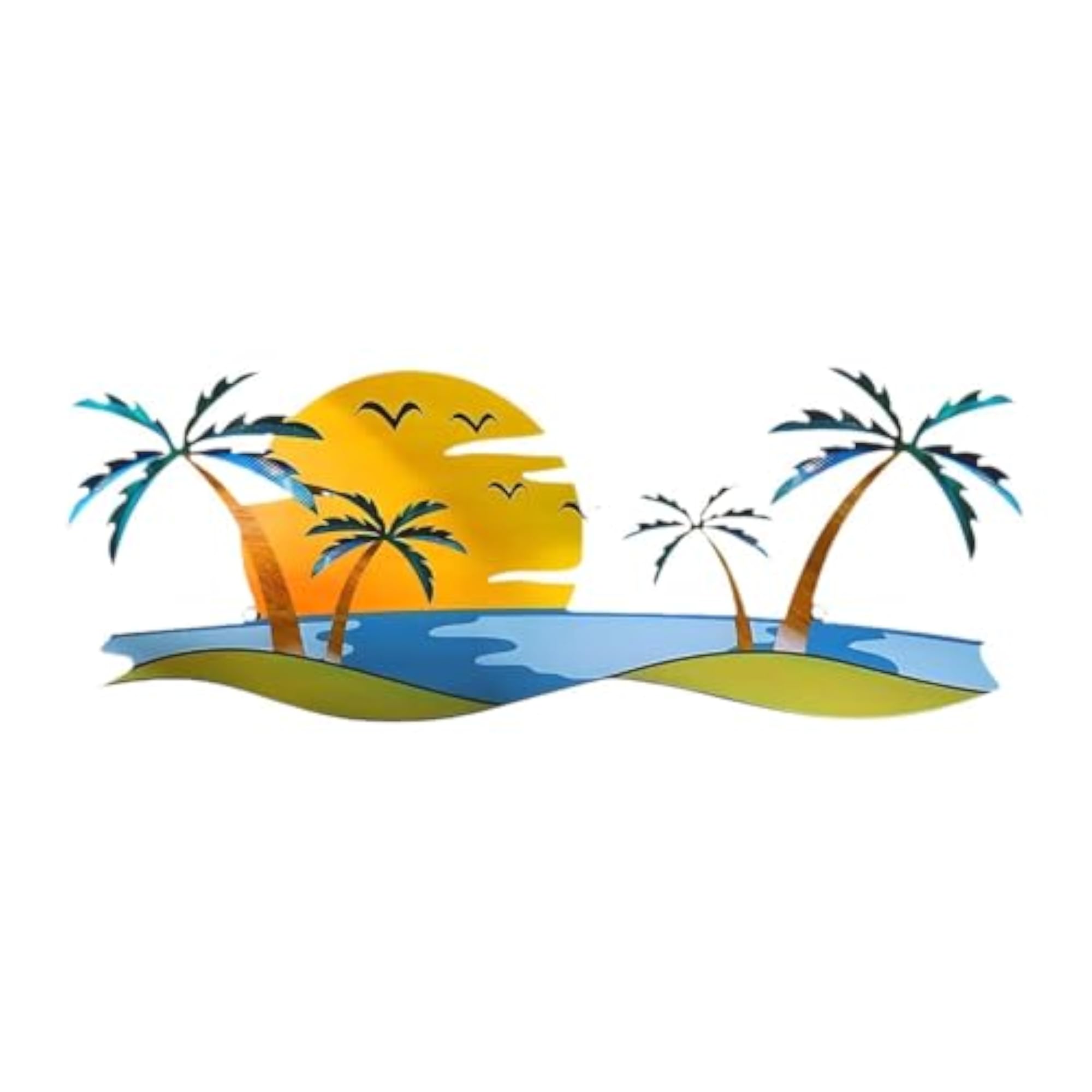 Tropical Beach Wall Art Outdoor Beach Bathroom Decor