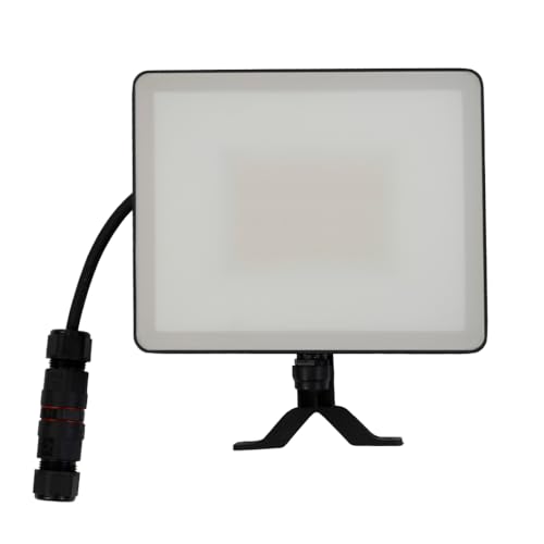 LUXULA LED Strahler außen - 50W 6000lm Fluter 4000K neutralweiß, IP65 230V, Flutlichtstrahler mit Kabelverbinder, 120° verstellbar für Hauswand & Hof, Sensor-Ready für Bewegungsmelder