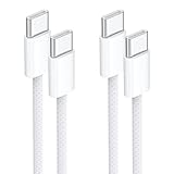 NINGKPOW USB C Kabel 2Pack 1M 60W Ladekabel USB C PD 3.0 Schnellladekabel USBC auf USBC Ladekabel für iPhone 17 16 15 Pro Max/Pro, Galaxy S25 S24 S23, iPad Pro/Air, MacBook Pro/Air, Pixel 9 7