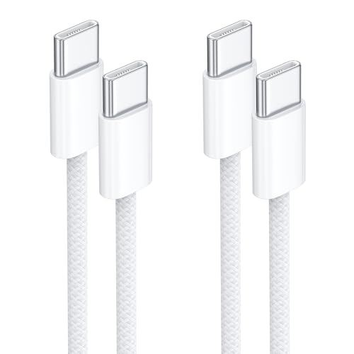 NINGKPOW USB C Kabel 2Pack 1M 60W Ladekabel USB C PD 3.0 Schnellladekabel USBC auf USBC Ladekabel für iPhone 17 16 15 Pro Max/Pro Galaxy S25 S24 S23 iPad Pro/Air MacBook Pro/Air Pixel 9 7