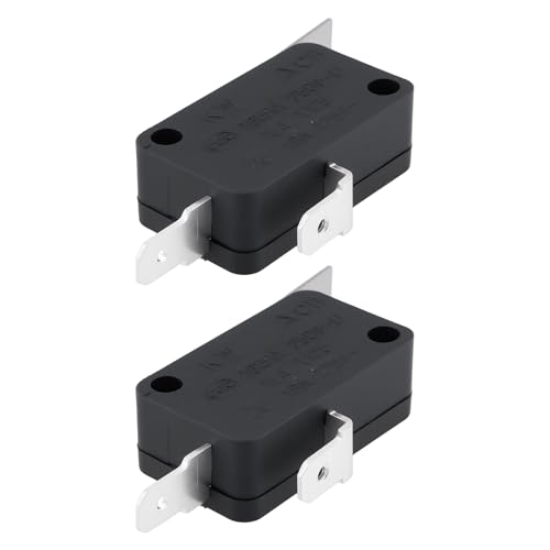 ECSiNG 2 Pieces Micro Switch Snap Switch 2 Pin SPST NC 15 A 250 V V7-6C37E9-036 Compatible with Honeywell