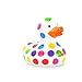 Pop Dot (mini) Rubber Duck Bath Toy by Bud Ducks | Elegant Gift Packaging - 
