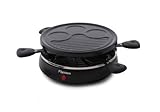Bestron AYX601 Raclette Grill 6 Pfannen mit Antihaftbeschichtung