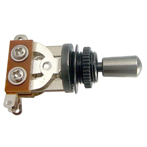 Sélecteur de micros à bascule guitare électrique noir avec bouton embout de rechange