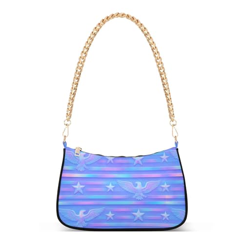 Sac à bandoulière à rayures holographiques pour femme