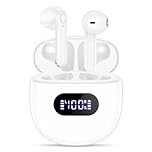 Wireless Earbuds, V5.3 Bluetooth Headphones, 48H Playtime LED Power Display USB-C Charging Case, HiFi Stereo Deep Base Earphones IPX7 Waterproof Ear Buds with Built-in Mic for Workout/Home/Office