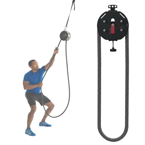 Entrenador de Cuerda sin Fin for Gimnasio en casa, Sistema de poleas de Cable portátil, Herramienta de Entrenamiento de Cuerpo Completo, Entrenamiento de Fitness con Cuerda de tracción for entrenam