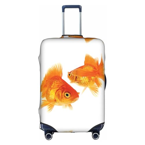 Housse de bagage élastique blanche poisson rouge XL avec fermeture éclair