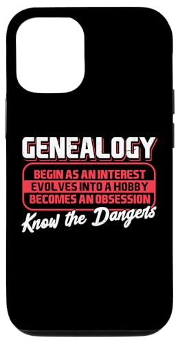 Genealogía Hobby Historia Familiar Ancestry Research Árbol genealógico Carcasa para iPhone 12/12 Pro