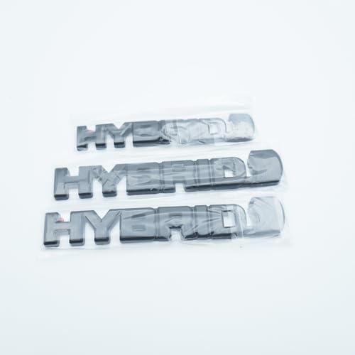 3PC Kits 2019-2023 Hybrid Emblem Overlay 3D Blackout Badge Replacement for RAV4 (Matte Black) by EmbRoom - Image 4