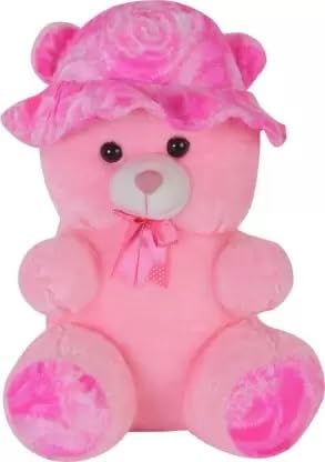 TAS Cute Cap Teddy Bear Soft Stuffed Plush Toy Kid Children Infant Love Valentine Birthday Gift (Pink) (B0CYT9CTYZ) Amazon Price History, Amazon Price Tracker