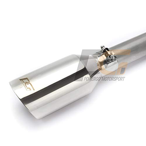 POWERGO MOTORSPORT 1252D01500 Dual Outlet Side Exit Cat-back Exhaust System for F-150 XL XLT SSV King Ranch Lariat 2WD 4WD 2.7L 3.5L 5.0L V8