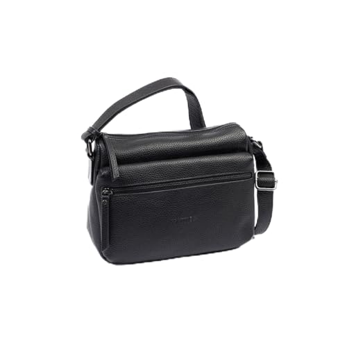 BOLSOS Femme MATTIES Floater Leather sac à main en cuir véritable noir
