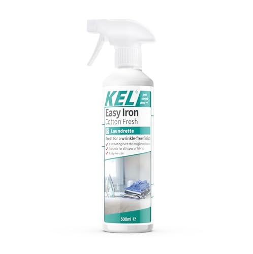 KEL - Easy Iron Spray for Garment and Fabrics | Smoother Ironing Aid That Restores Look and Remove Creases - 500ml