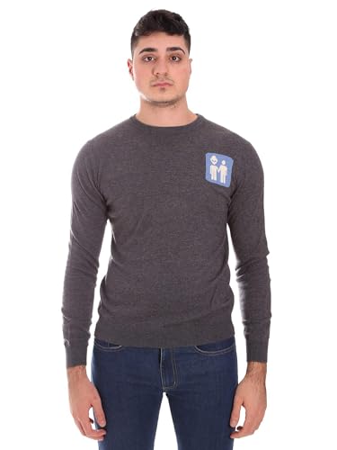 Pull Frankie Morello gris Fmof7250ma idéal pour le bureau et les sorties