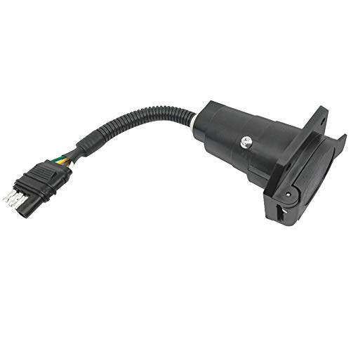 image for CARROFIX 4 Flat Truck to 7 Way Round Trailer Light Adapter Reverse Plu