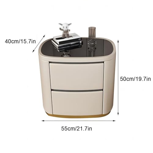 Table de chevet noire minimaliste meuble d'appoint avec tiroir