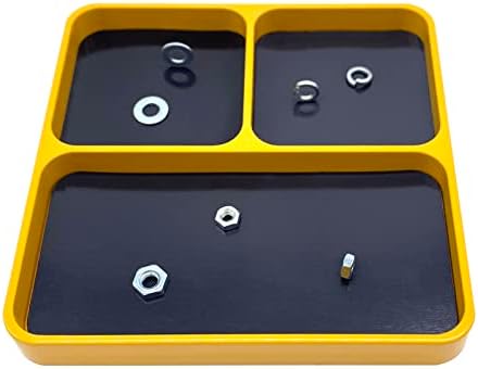 Lechnical Magnetic Desktop Screws Tools Parts Tray Holder Storage Plate Box Case Organizer for Metal Parts Screws Sockets Bolts Pins Organization