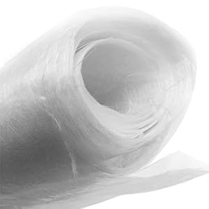 Wnuanjun 1 stuk 1MX10M alkali-vrije glasvezelmat 30g snijvezeldoek glassnijden gehakte streng pad voor harsstof (kleur…