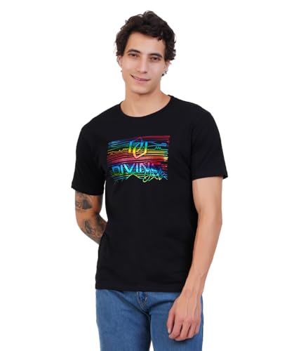 Image of Men's Super Combed Cotton Round Neck Half Sleeve T-Shirt | Soft Breathable Cotton Fabric | Stylish Comfortable Wearfor Men | Quality Regular Fit