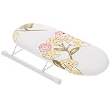 BETOOKY Tragbares Kleiner Bügelbrett Klappbar Kleines Bügelbrett mit Stabiler Unterlage Bügelhilfe für Haushalt Wohnzimmer und Reise