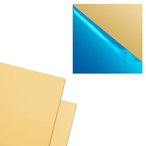 Brass Sheet, 12" X 12", 20 Gauge(0.8mm) Thickness, No Scratches, Brass Plates 0.8X 300x 300mm, One Pack