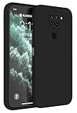 HAFFAN Funda de Silicona TPU Compatible con Redmi Note 9 (4G) (6.53"),Carcasa Protectora para Teléfono Móvil - Negro